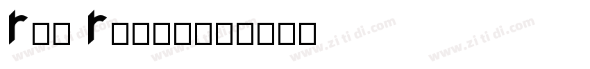 Rag Regular字体转换